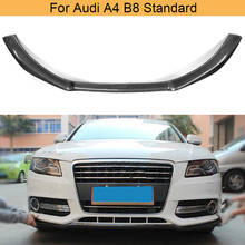 Carbon Fiber Car Front Bumper Lip Spoiler for Audi A4 B8 Standard 2009-2012 Non Sline Front Bumper Lip Chin Spoiler FRP 2024 - buy cheap