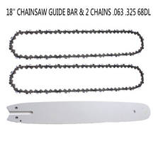 Chainsaw Guide Bar Kit 2 Pcs Chain and 1pcs Chainsaw Guide Bar 18'' For Stihl 023/025/MS 210/MS 211/MS 230/MS 241/MS 250/MS 251 2024 - buy cheap