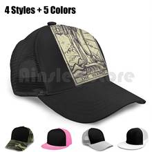 The Hermit Baseball Cap Unisex Mesh Casual Print Adjustable The Hermit Hermit Hermetic Occult Tarot Skeleton Witch 2024 - buy cheap