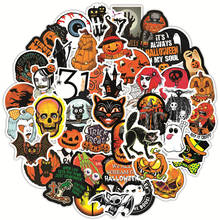 10/30/50PCS Halloween Horror Pumpkin Ghost Stickers Car Motorcycle Travel Luggage Guitar Skateboard DIY Waterproof Joke Sticker 2024 - buy cheap
