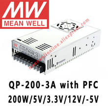 Mean Well QP-200-3A meanwell 5V/3,3 V/12V/-5V DC 200W на четыре выхода с функцией PFC, Интернет-магазин 2024 - купить недорого