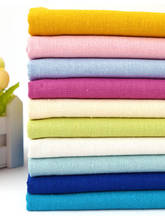 DIY Apparel Sewing &Fabric Cotton Linen Cloth Clothing Fabric Linen Thin Section Summer Clothes Cloth Handwork Solid Color Linen 2024 - buy cheap