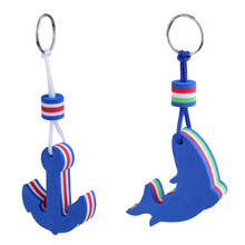 Boating Sea Fishing Floating Keychain Key Ring- Sailing Dolphin and Anchor 2024 - buy cheap