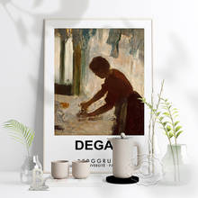 Edgar Degas Impressionism Exhibition Museum Art Poster, Degas A Woman Ironing 1873 Still Life Art Prints, France Home Wall Decor 2024 - buy cheap