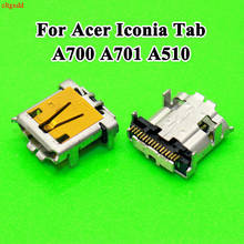 Cltgxdd 1 шт. Новый Micro USB разъем для зарядки женский USB разъем для Acer Iconia Tab A700 A701 A510 17P 17Pin 2024 - купить недорого