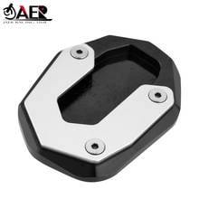 JAER CNC da motocicleta Side Stand Scrambler Ampliador Pad Placa Para Ducati 800 2015-2018 motocross kickstand Extensão preto 2024 - compre barato