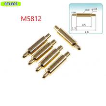 10pcs Spring Loaded Pogo Pin Connector 5.8 mm Length Male contact Through Hole PCB Solder Gold 1u plate 1 Amp Current 2024 - buy cheap