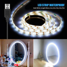 CanLing светодиодный туалетный столик светодиодный светильник 5 в USB голливудский макияж свет s водонепроницаемый туалетный столик зеркало для ванной светодиодный настенный светильник 2024 - купить недорого