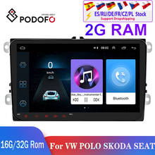 Pdofo 2din Android Car Radio Car Multimedia Player 2 din autoradio For VW/Volkswagen/Golf/Polo/Passat/asiento/Skoda Car Stereo 2024 - buy cheap