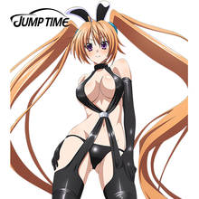 Jumptime 13cm x 11.6cm bonito adorável menina anime high school dxd shidou irina adesivo decalque do carro 3d capa à prova dxágua película protetora 2024 - compre barato