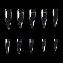 Накладные ногти KADS, 500 шт., накладные ногти-стилеты накладных ногтей, инструменты для наращивания ногтей, прозрачный Натуральный Гель-лак 2024 - купить недорого