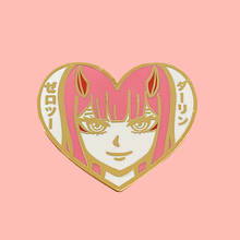 Darling in the Franxx Zero Two Enamel Brooch Pins Badge Lapel Pins Brooches Alloy Metal Fashion Jewelry Accessories Gifts 2024 - buy cheap