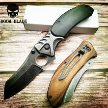 200mm 5CR15MOV Blade Knives Portable Tactical Folding Knife Wood Handle Camping Survival Pocket Knives Outdoor Hunting Tools 2024 - buy cheap