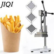 JIQI Stainless Steel Home French Fries Cutters Potato Chips Strip vegetable Cutting Machine Maker Slicer Chopper With 3 Blades 2024 - buy cheap