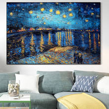 Starry Night by Van Gogh Canvas Paintings on the Wall Famous Art Posters Impressionist Pictures For Living Room Wall Decoration 2024 - buy cheap