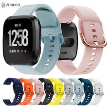 22mm Silicone Strap for Fitbit Versa Replacement Watchband Wristband for Fitbit Versa 2 Smart Watch Band 2024 - buy cheap