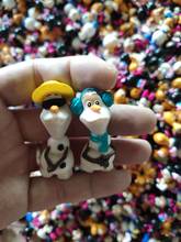 Figura de acción de princesa Elsa, muñeco de nieve de Olaf de 5cm, colección de figuras de Anime, mini modelo de juguete para niños, regalo, 2 uds. 2024 - compra barato