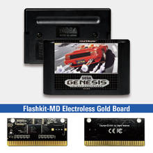 Опережают из запуска-USA метки Flashkit MD никелевое золото схема на основе печатной платы для Sega Genesis Megadrive игровая консоль 2024 - купить недорого