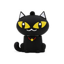 Pendrive usb de dibujos animados, pendrive con forma de gato negro, 4GB, 8GB, 16GB, 32GB, 64GB, 128GB, 256GB 2024 - compra barato