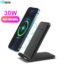 30W Qi Wireless Charger Stand for Samsung S21 S20 S10 Fast Charge Dock Station Phone Charging Holder For iPhone 12 11 XS XR X 8 2024 - buy cheap