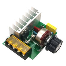 10pcs AC 220V 4000W importados de alta-potência do tiristor regulador eletrônico de escurecimento termostato com módulo de regulação de velocidade seguro