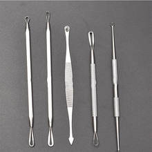 5PCS/set Stainless Steel Silver Acne Pimple Blemish Extractor Blackhead Remover Tool Pore Cleansing  Beauty Needle 2024 - buy cheap