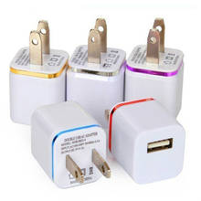 USB Charger 5V 1A US Plug Wall Power Travel Adapter Portable for ipad iPhone Samsung HTC Cell Phones 500pcs 2024 - buy cheap