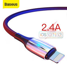 Baseus USB Cable for iPhone 11 Pro Max Xs X 8 Plus Cable 2.4A Fast Charging Cable for iPhone 7 SE Charger Cable USB Data Line 2024 - buy cheap
