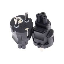 EU to IEC320 C5 Power Converter,European Schuko CEE7/7 to C5 AC Conversion plug,16A/250V 3 Prong Power Adapter 2024 - купить недорого