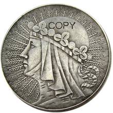 1932 1933 Poland 10 Zlotych Silver Plated Copy Coin 2024 - buy cheap