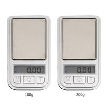 Mini balança digital de bolso 0.01g, balança para joia genuína de ouro, prata, balança com escala eletrônica de gramas 2024 - compre barato