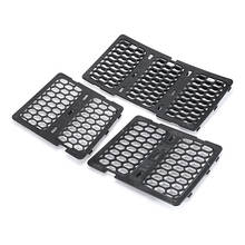 Mayitr 1set Black Mesh Grille Insert Kit Front Grill Cover ABS Plastic For Jeep Grand Cherokee 2014-2016 2024 - buy cheap