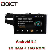 IDOICT Android 8.1 Car DVD Player GPS Navigation Multimedia For Honda Fit Jazz Radio 2014 2015 2016 2017  car stereo 2024 - buy cheap