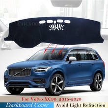 Cubierta de salpicadero para coche, alfombrilla protectora Anti-UV para VOLVO XC90 2015 ~ 2020, accesorios para coche, alfombra Sunshad 2016 2017 2018 2019 2024 - compra barato