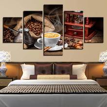 Canvas Wall Art Pictures For Living Room Framework 5 Pieces Coffee Artistic Painting Modular HD Prints Kitchen Poster Home Decor 2024 - buy cheap