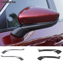 Cubierta de tira modificada para espejo retrovisor, pegatina de decoración de marcha atrás, accesorios para Mazda 3 Axela 2019 2020 2021 C1726 2024 - compra barato