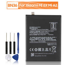 Xiao Mi Original Replacement Phone Battery BN36 For Xiaomi Mi6X Mi 6X MiA2 Mi A2 BN36 Authentic Rechargeable Battery 3010mAh 2024 - buy cheap