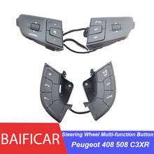 Baificar volante genuíno multi-função, botão interruptor chave para peugeot 408 508 c3 xr 2024 - compre barato