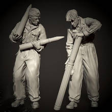 1/35  ancient crew include 2 man stand Resin figure Model kits Miniature gk Unassembly Unpainted 2024 - buy cheap