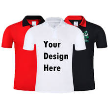 Plus Size Custom Printing DIY Brand New Men's Poloshirt Personalized Your Logo Men Short Sleeve Shirt Jerseys Shirts M-3XL 2024 - buy cheap