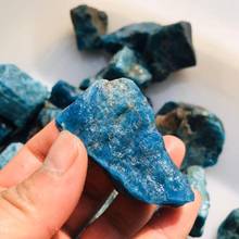 rough Natural blue apatite quartz Tumbled stone Gem collection crystal Rock Specimen 2024 - buy cheap