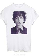 Camiseta billie joe brstrong, camiseta masculina e feminina verde do dia, do punk rock, para o verão 2024 - compre barato