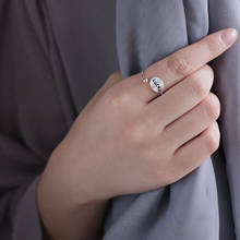 Новые посеребренные Простые Кольца Lucky для женщин, регулируемые кольца размера, модные свадебные ювелирные изделия, Anillos Mujer 2024 - купить недорого