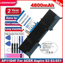 Batería AP11D4F AP11D3F de buena calidad, para ACER Aspire S3 S3-951 S3-951-2464G24iss S3-951-6464 MS2346 2024 - compra barato