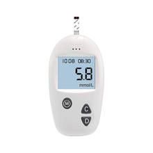 Kit de prueba de azúcar en sangre HCT, Monitor medidor de glucosa en sangre para Diabetes, con 50 tiras de prueba y 50 lancetas, máquina de azúcar sin codificación 2024 - compra barato