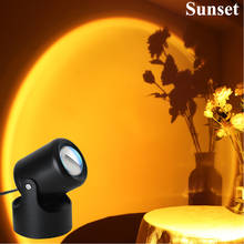 Sunset Projector Night Lights Background Atmosphere Rainbow Lamp Home Decoration Wall Sunset Lamp Desk Lamp Sun Projection Light 2024 - buy cheap