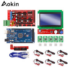 New 3D Printer Kit For RAMPS 1.4 Controller + Mega 2560 R3 + LCD 12864 + 6 Limit Switch Endstop + 5 A4988 Stepper Driver 2024 - buy cheap