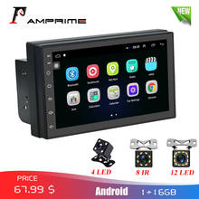 AMPrime-reproductor Multimedia con pantalla táctil de 7 "y GPS para coche, autorradio 2 Din con Android, MP5, Mirror link, Bluetooth, FM, WIFI, reproductor de audio para automóvil 2024 - compra barato