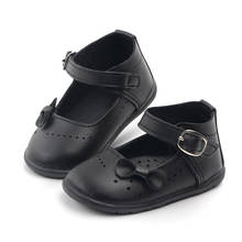 Fashion Baby Girl Shoes Solid Color Big Bow Infant Baby Shoes PU Leather Newborn Shoes For Baby Girl Baby First Walkers 2024 - buy cheap