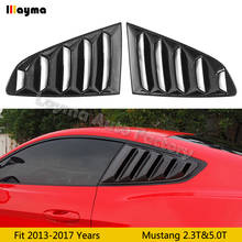 Carbon fiber rear window For Ford Mustang Coupe 2.3 5.0 2015 2016 2017 year car side spoiler blind window 2Pcs 2024 - buy cheap